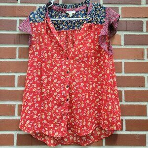 Beautiful Sheer Ruffled Top by Sandy & Sid - Size M
